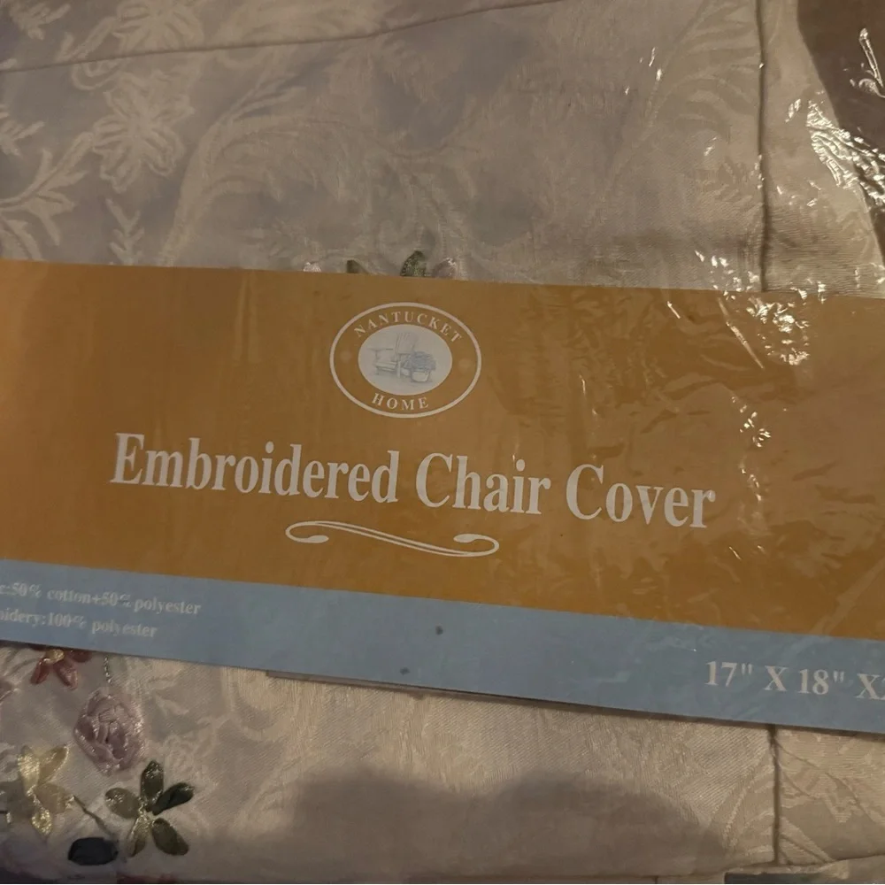 Embroidered chair covers